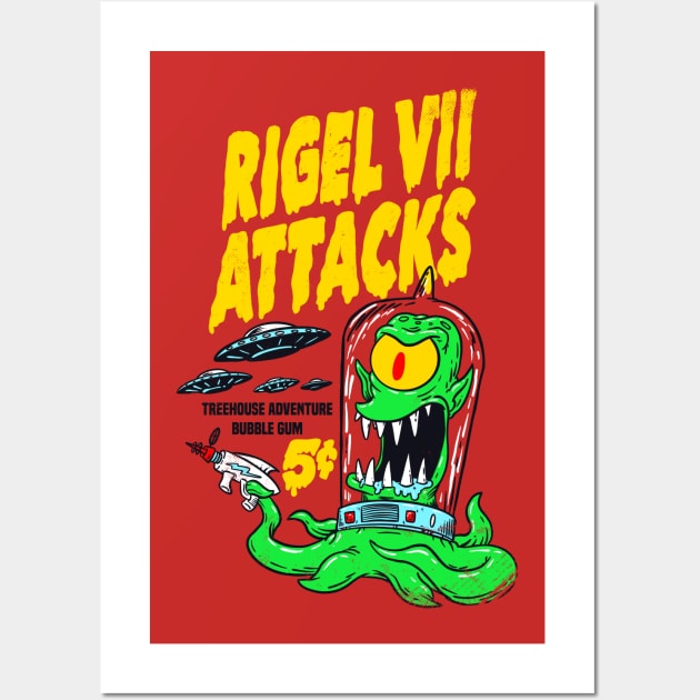 Rigel VII Attacks! Wall Art by blairjcampbell